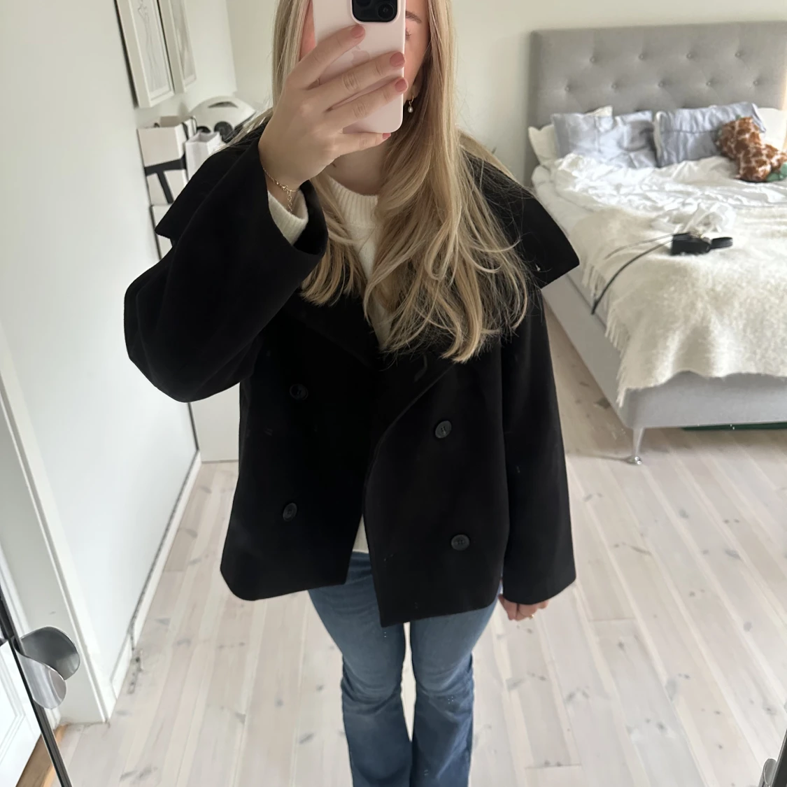 Bubbelroom svart kappa