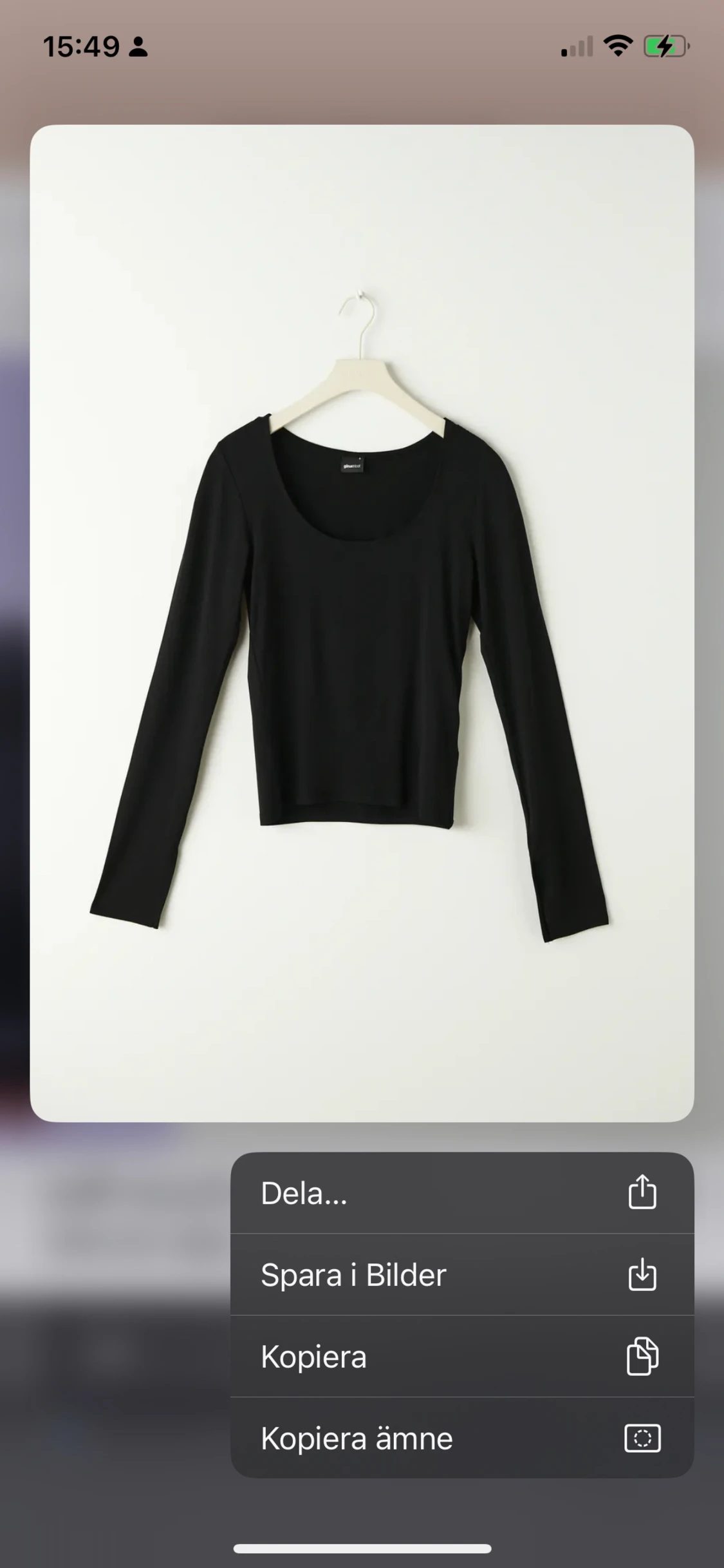 Långärmad tröja med slits - 90