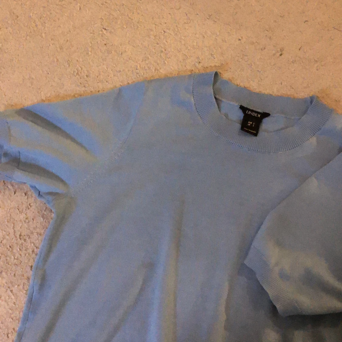 Blå trekvarts-ärmad tröja - 90