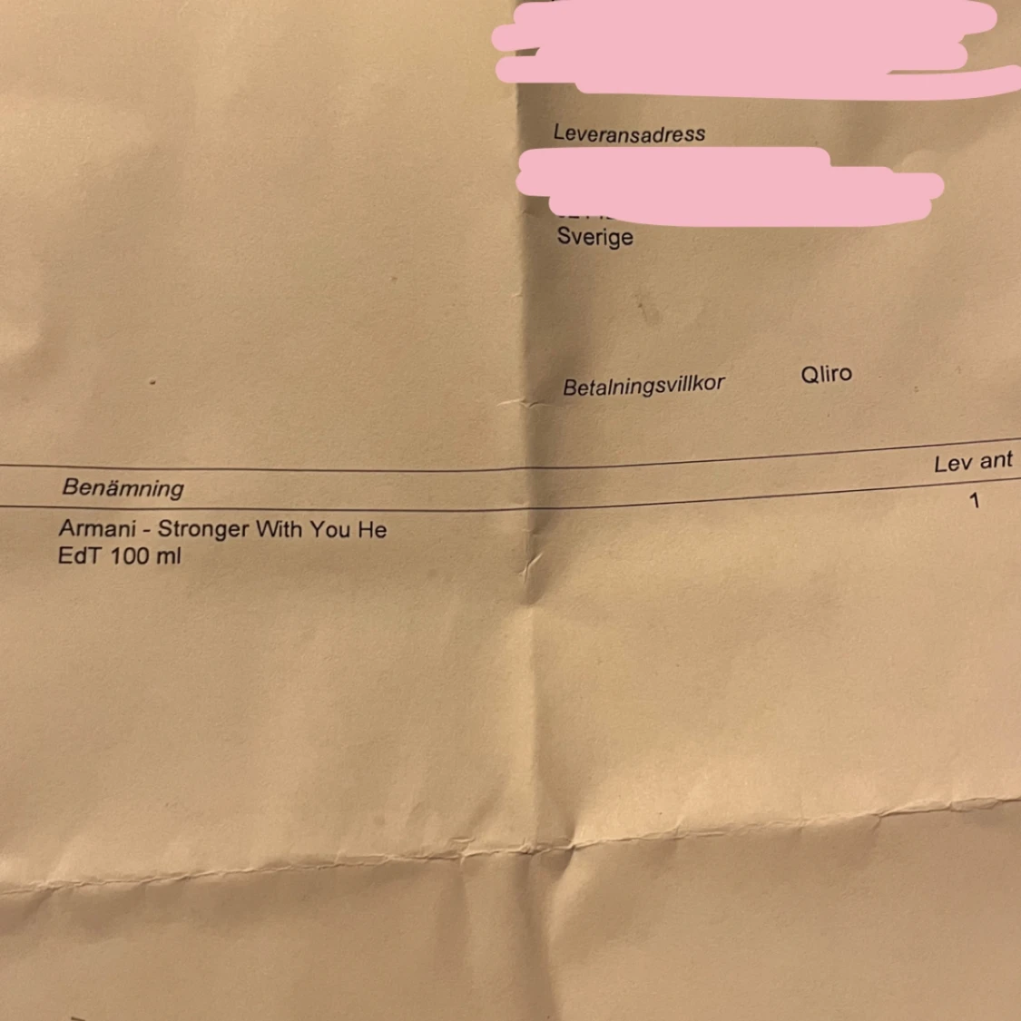 Stronger with you - Armani oöppnad  - 91