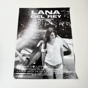Lana Del Rey poster - Poster med Lana Del Rey på. Inga defekter på framsidan. Bra kvalite. Skickas i skyddad rulle 💕