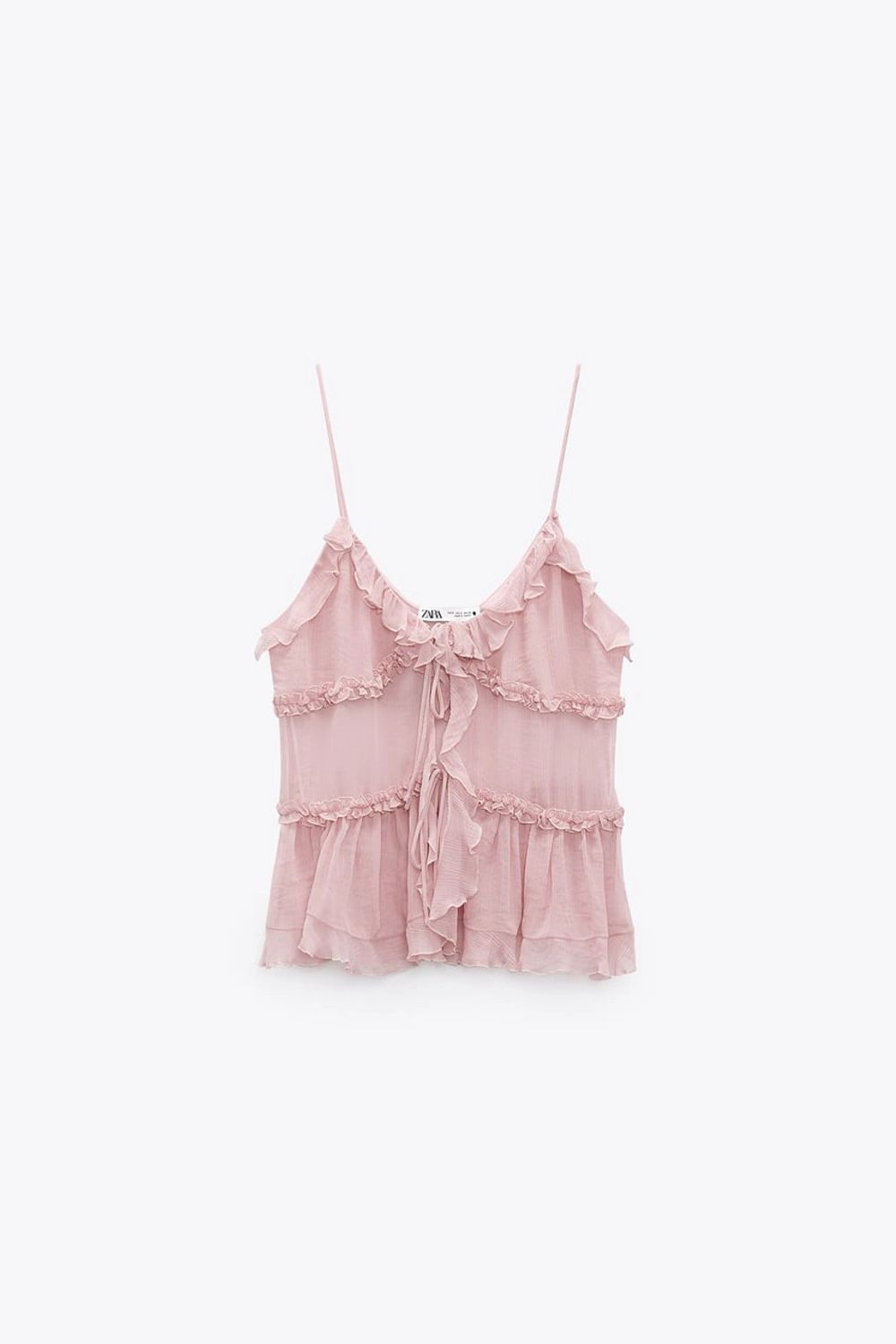 Säljer volang linne från Zara för 200kr. Nypris:400kr. Använt endast en gång. Toppen skick! . Toppar.