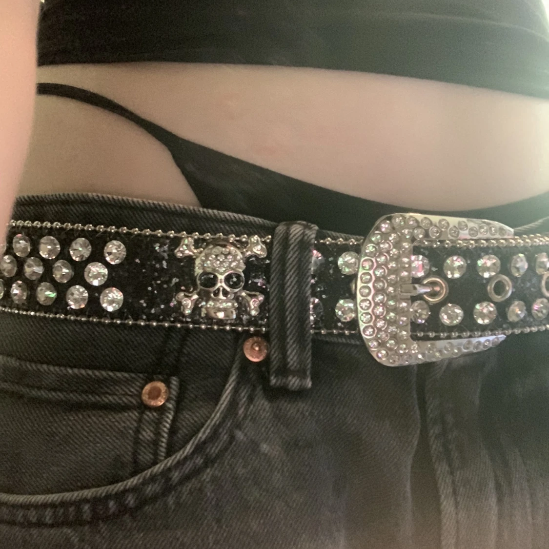 Rhinestone bälte  - 91