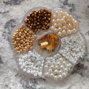 Ny pärlor till DIY projekt med allt some behövs; Tråd Mängd pärl alternativ Klämor 