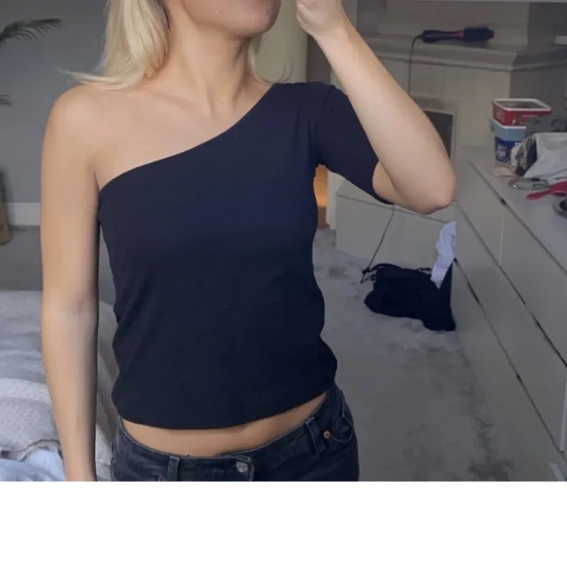 One shoulder topp - 91