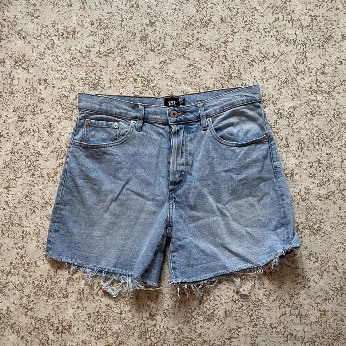 Blåa jeansshorts  - 90