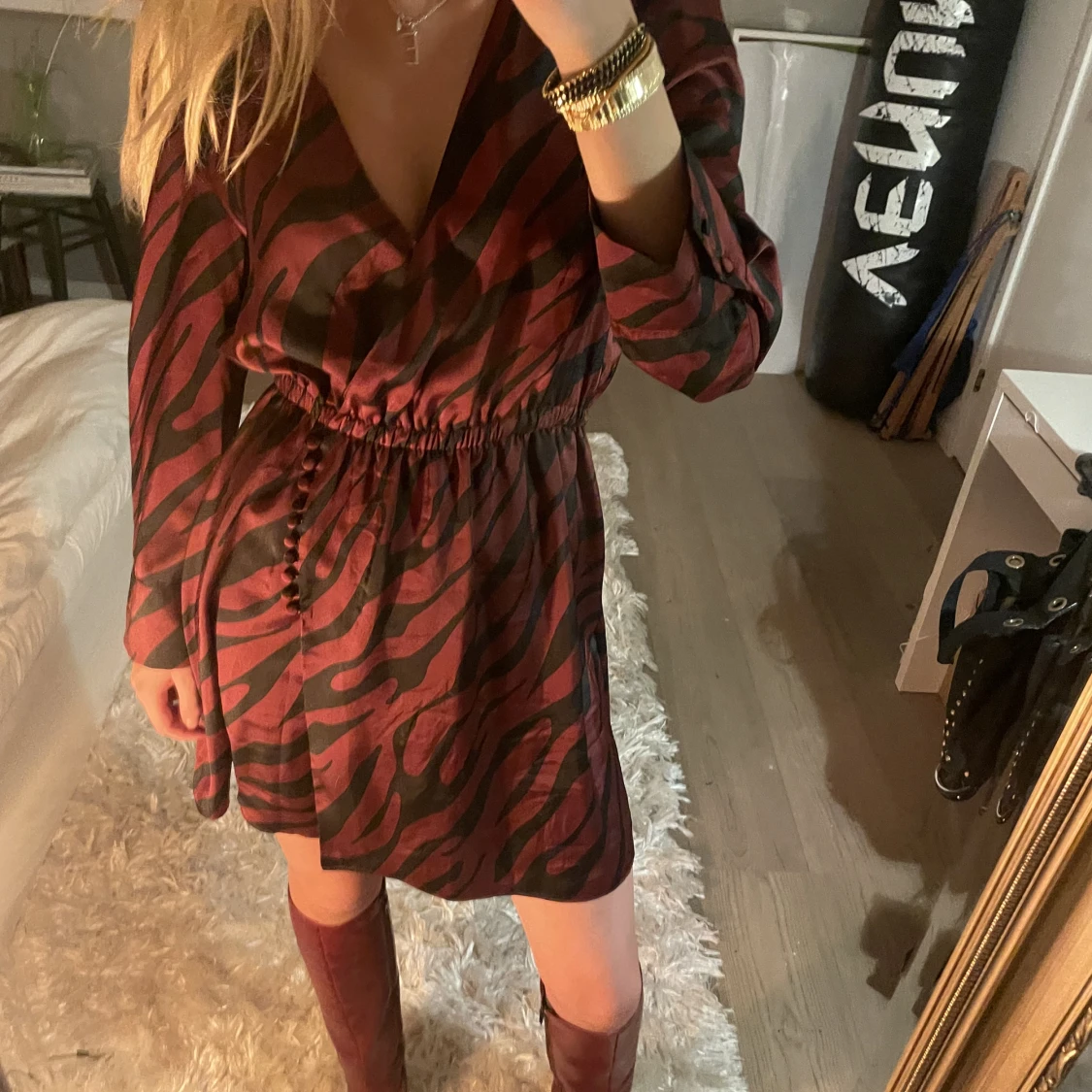 Zebra klänning från zara  - 90