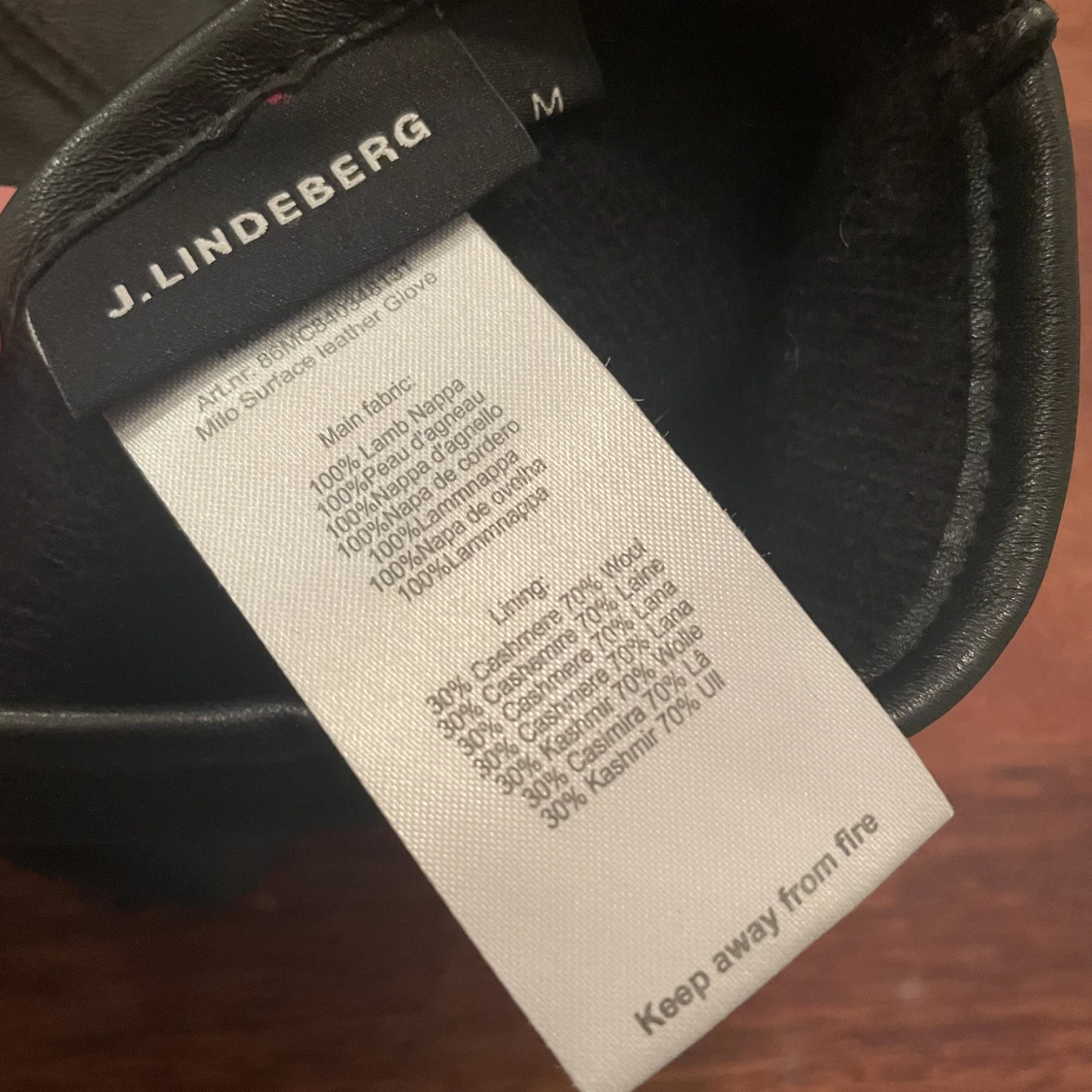 J Lindeberg Läderhandskar M - 91