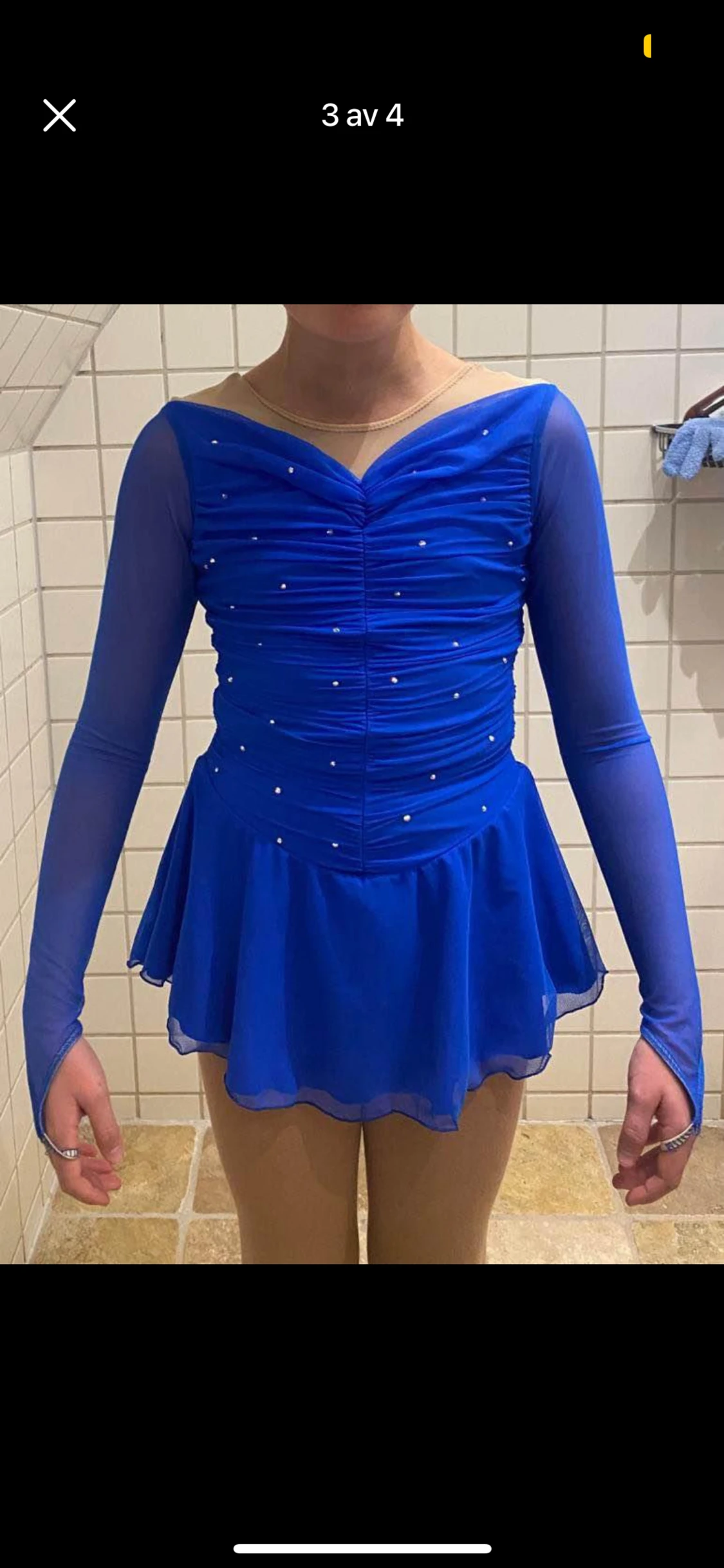 konståkningsdräkt / konståkningsklänning stlk 140-150 cl  - 90