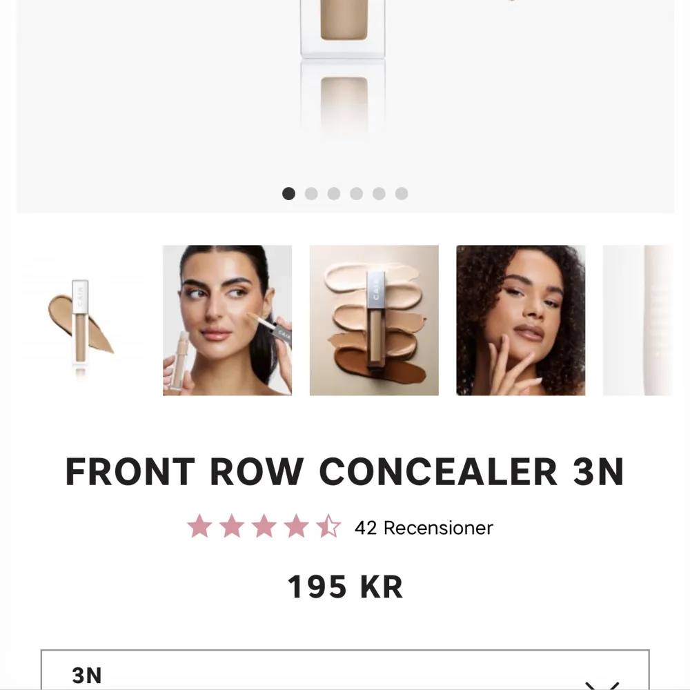 Säljer denna helt nya, oöppnade concealern från Caia cosmetics då dom skickade fel färg. Nyans: 3N  90kr + frakt. Skönhet.