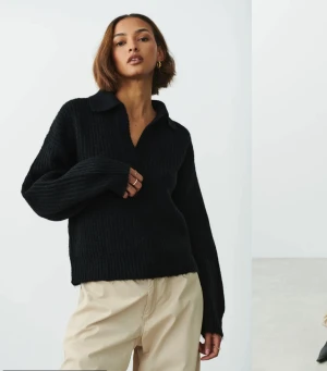 Svart stickad tröja från gina - Säljer en jättefin svart stickad tröja i storlek XS, säljer då jag har en liknande! Använd 1 gång, köpt för 2 veckor sedan. Nypris: 399 säljer för 150+frakt 