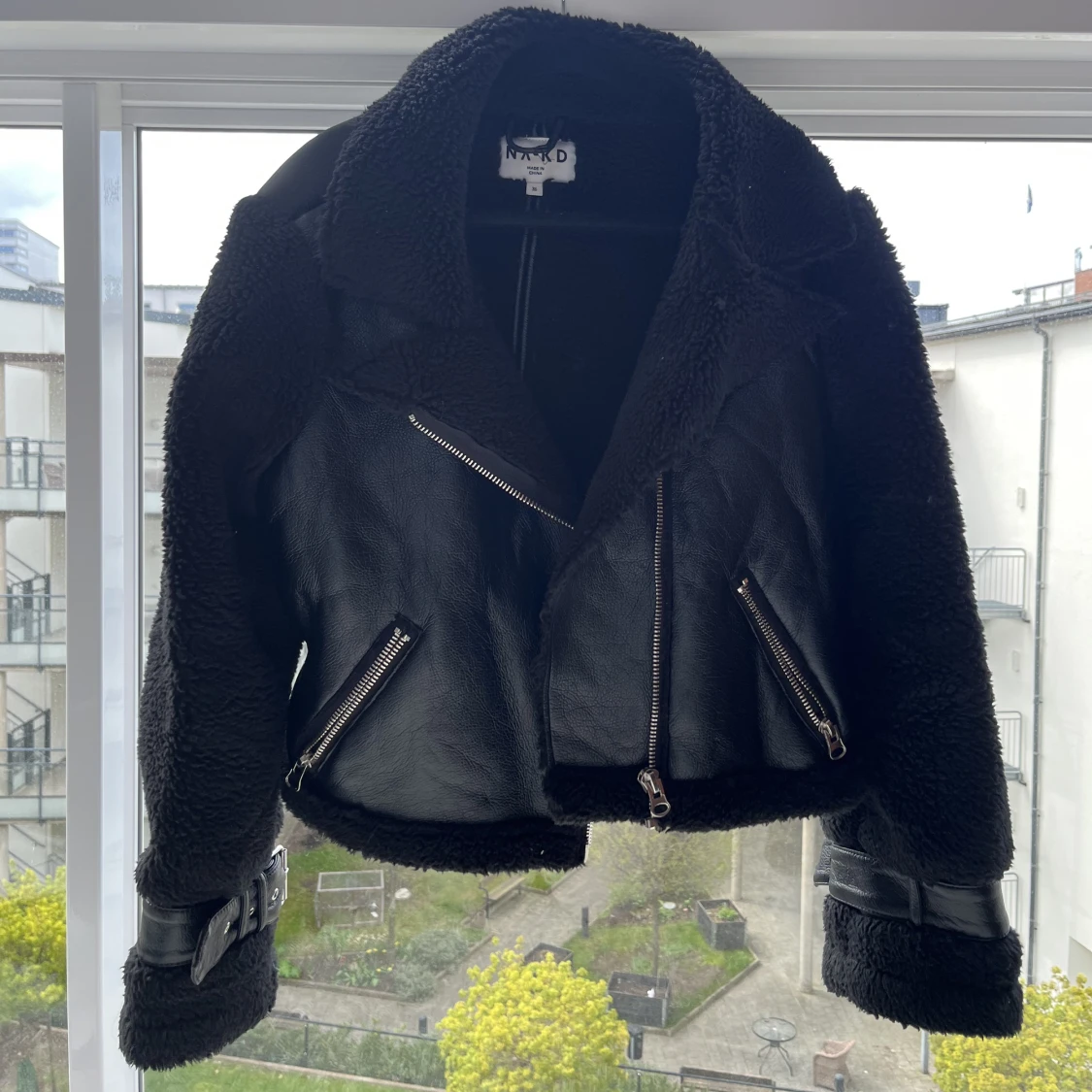 Varm, Teddy-skinnjacka 