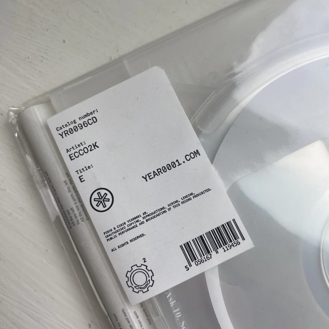 Ecco2k ”E” CD (2nd burn) - 90