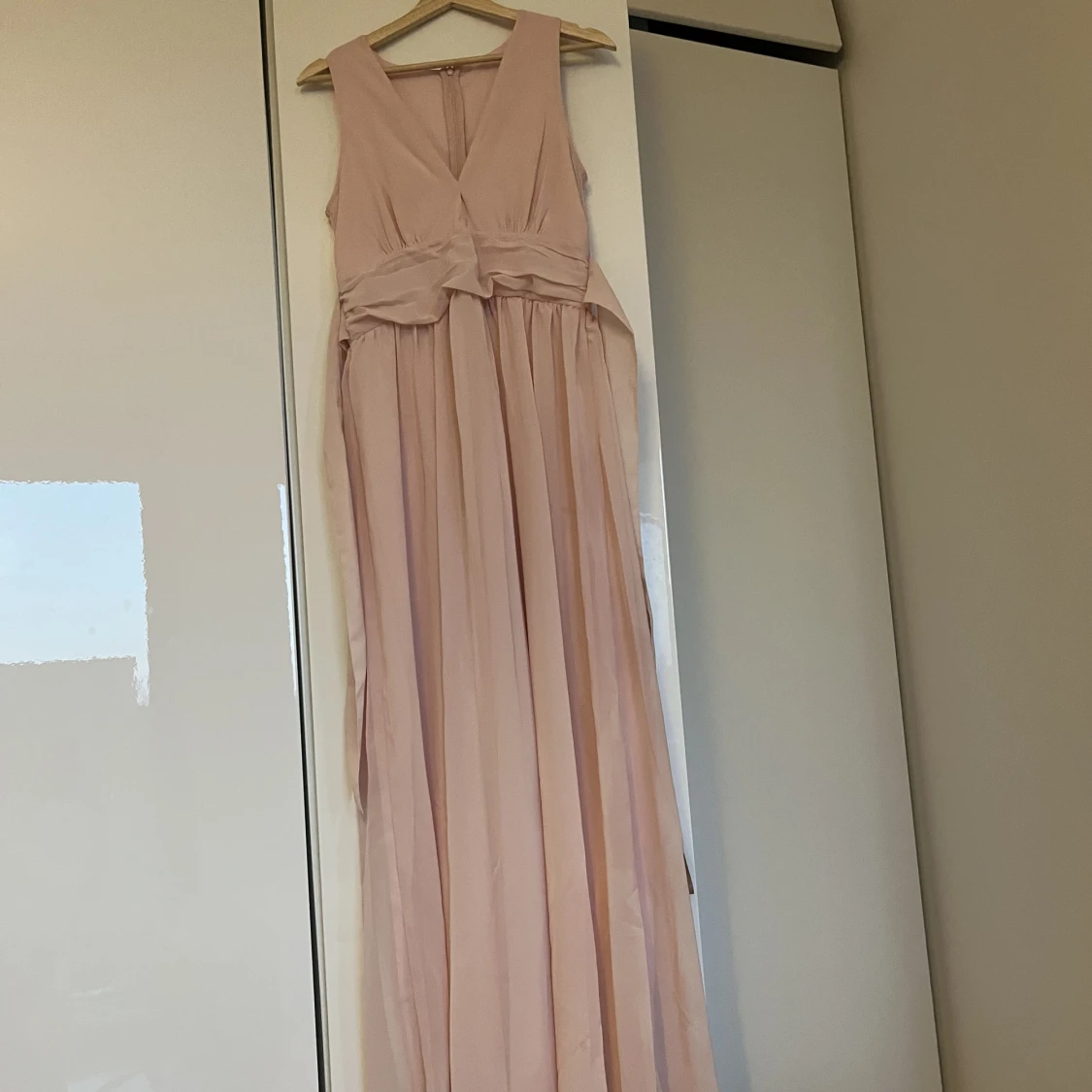 Lång klänning rosa