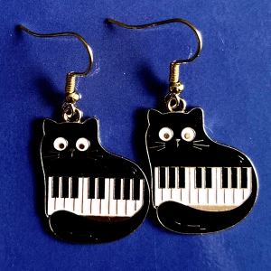 Katt örhängen 💙 - Nickelfria krokar och fri frakt 💙