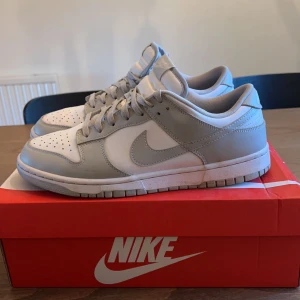 Nike Dunk Grey fog - Säljer nu mina dunks då dom inte kommer till andvändning, skorna är i utmärkt skick och har bara lite starloss Nypris ligger på runt 3199kr Mitt pris, 1500kr😃