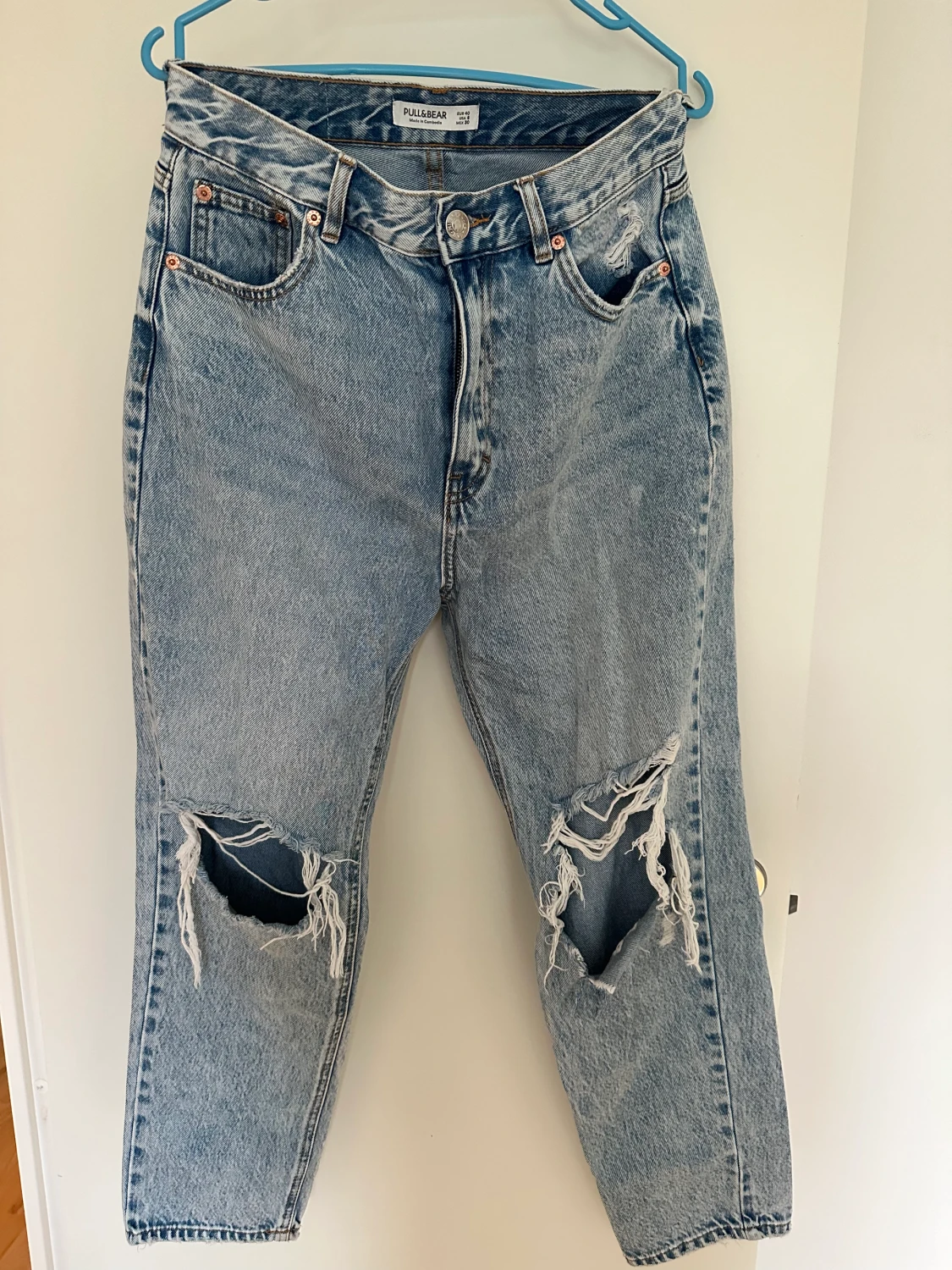 Blåa jeans