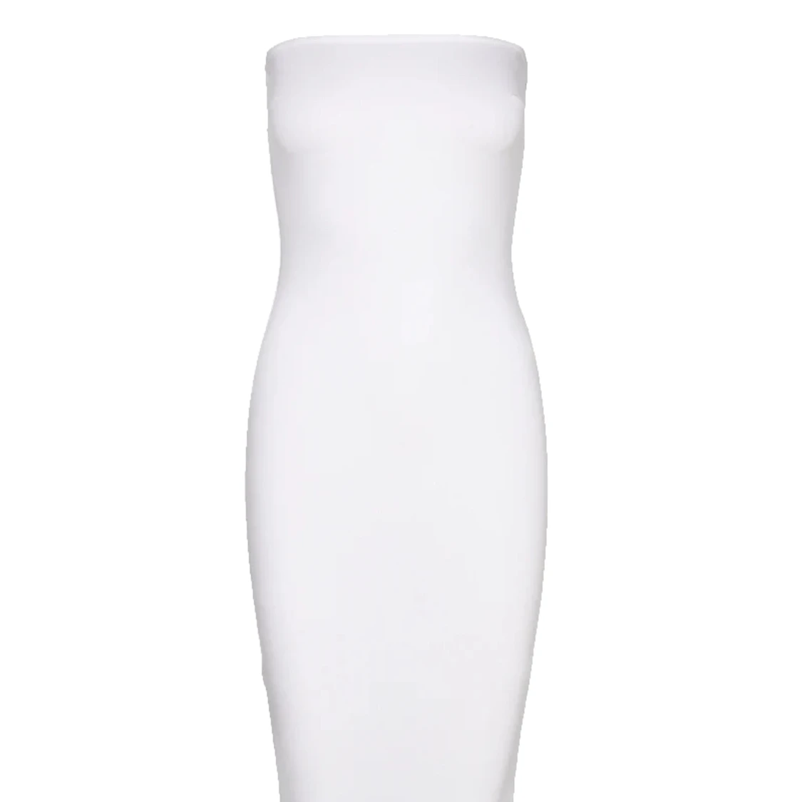 Vit tubtopp klänning