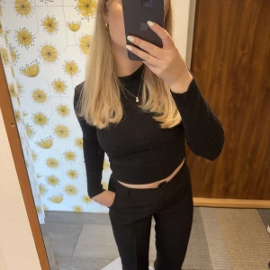 Svart topp - Svart topp med turtleneck. Passar både XS & S