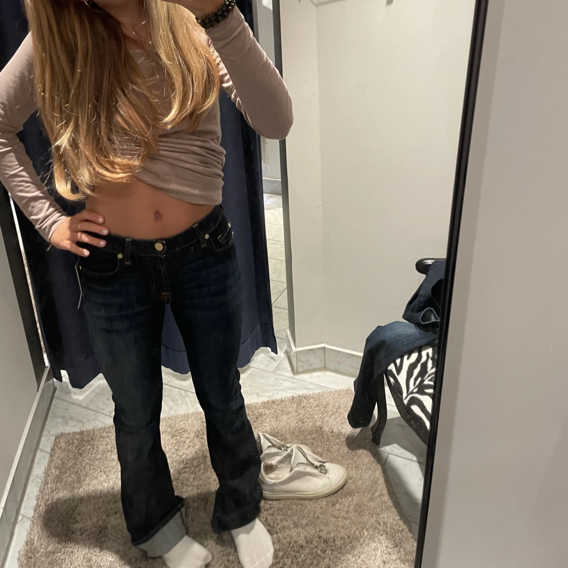 Lågmidjade jeans - 90