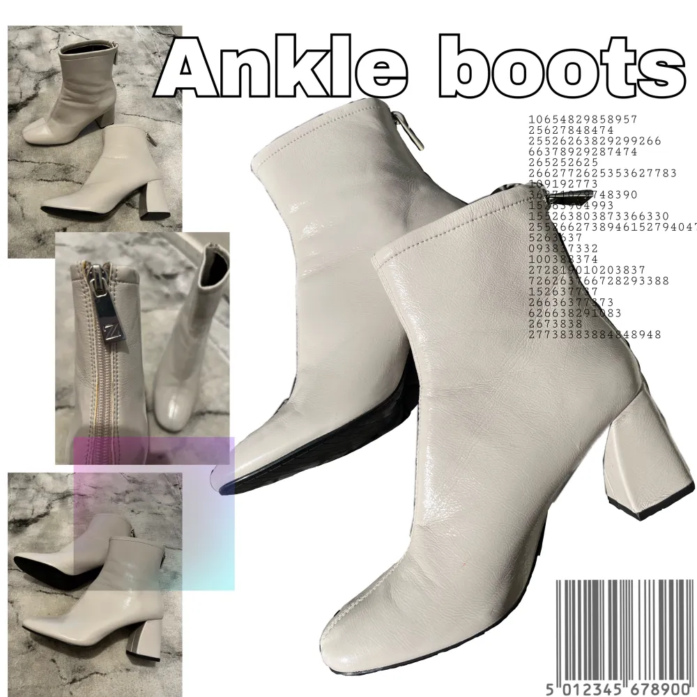 Ljusgråa boots från zara storlek 36🐩🌪🌫 Använt några gånger men är i väldigt bra skick🤩. Skor.