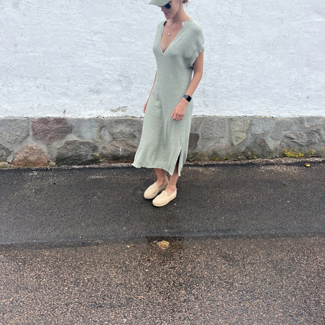 Grön vintage klänning