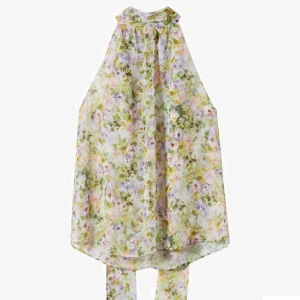 Blommig blus  - Färgglad blus i tunt tyg men band och liten polokrage. Blusen är i bra skick då den endast är använd fåtal gånger! Orginalpriset ligger på 399kr.  (Köparen står för frakten) 🩷