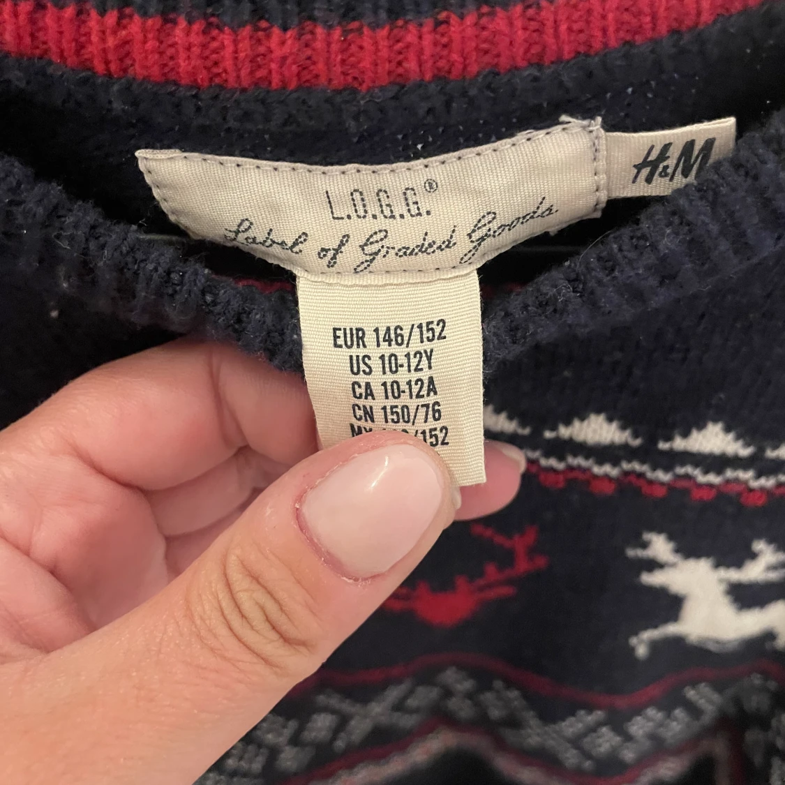 Julmotiv tröja barn  - 90