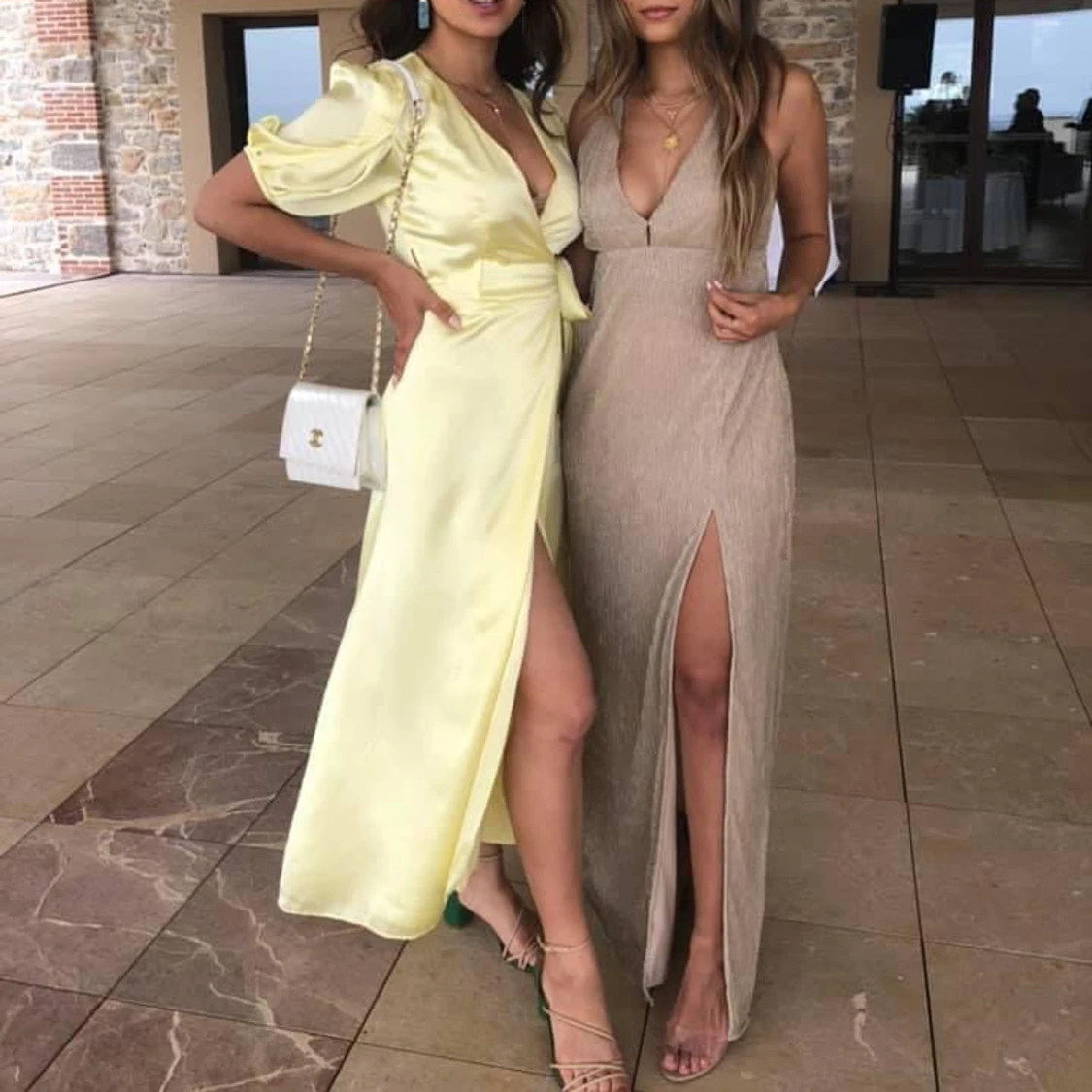 Zara Yellow Wrap Dress - 90