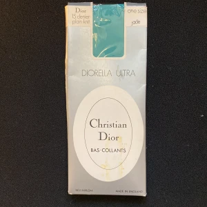 vintage dior strumpbyxor  - vintage christian dior 15 denier jade tights 