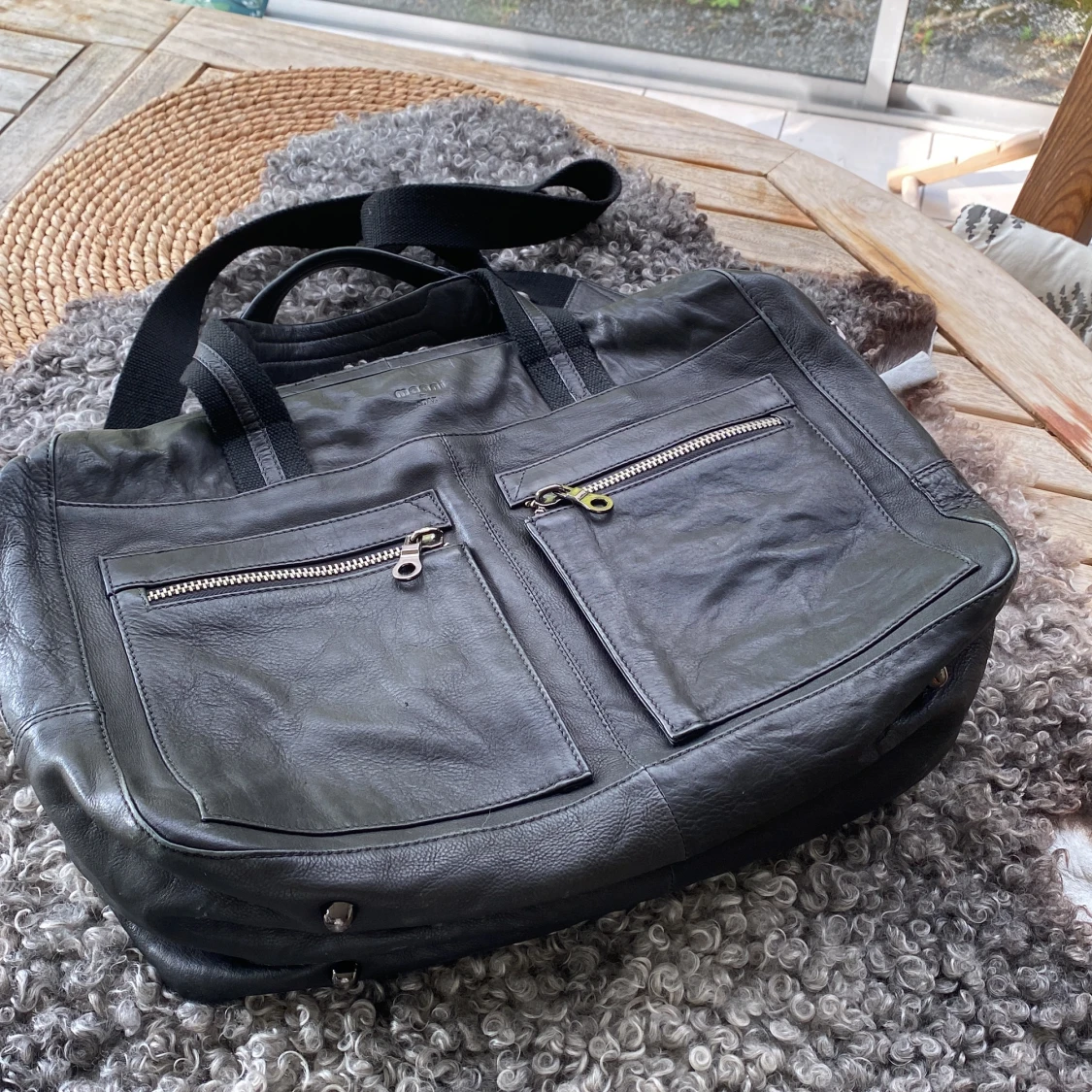 Portföljväska i läder, Maani by Adax