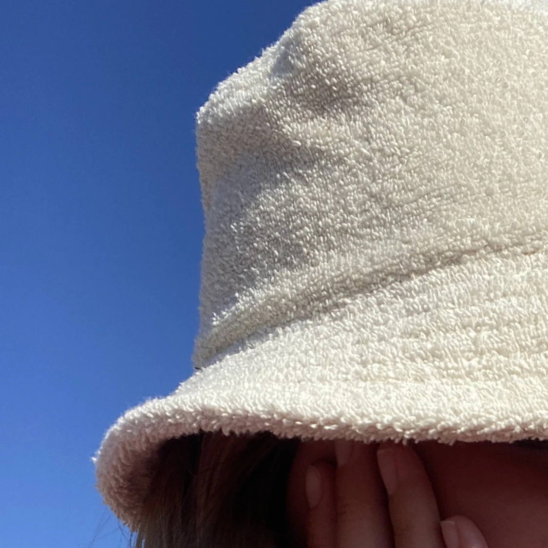 Bucket-hat i Teddy material💗 - 90