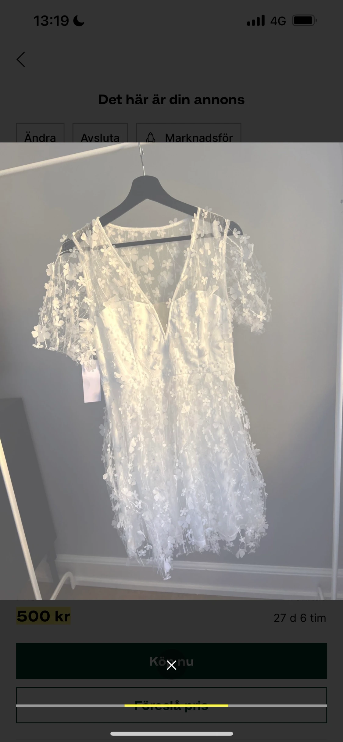 Vit klänning!  - 90