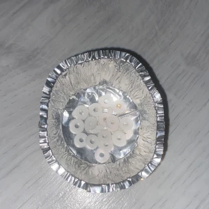 Platta pärlor - Köper hela kittet, vita platta pärlor ( EJ FRI FRAKT) 