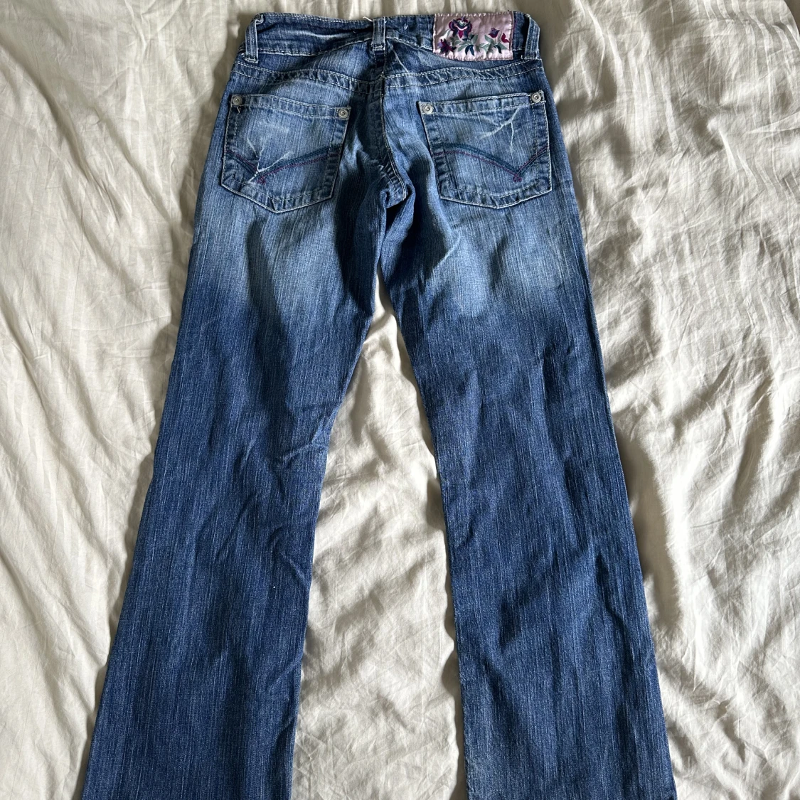 Lågmidjade bootcut jeans - 90