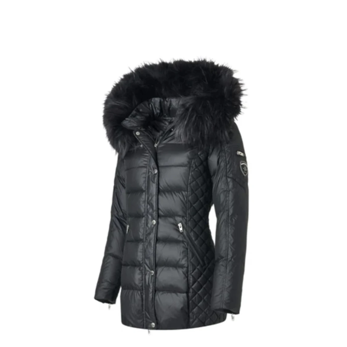 Svart rockandblue vinter jacka.