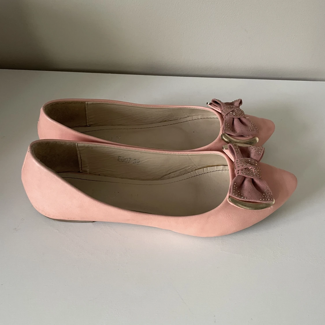Rosa ballerinaskor