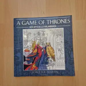 Game of Thrones målarbok med citat ut böckerna, på svenska. Helt oanvänd, som ny!