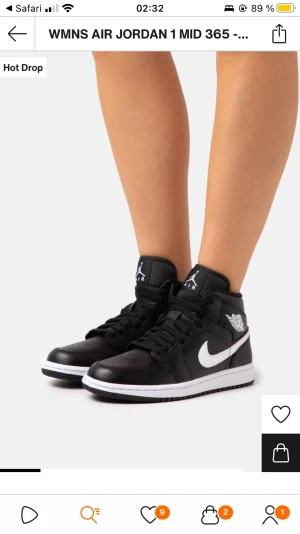 Jordans  - Svarta jordans, storlek 38, är i bra skick, för bilder skriv privat 