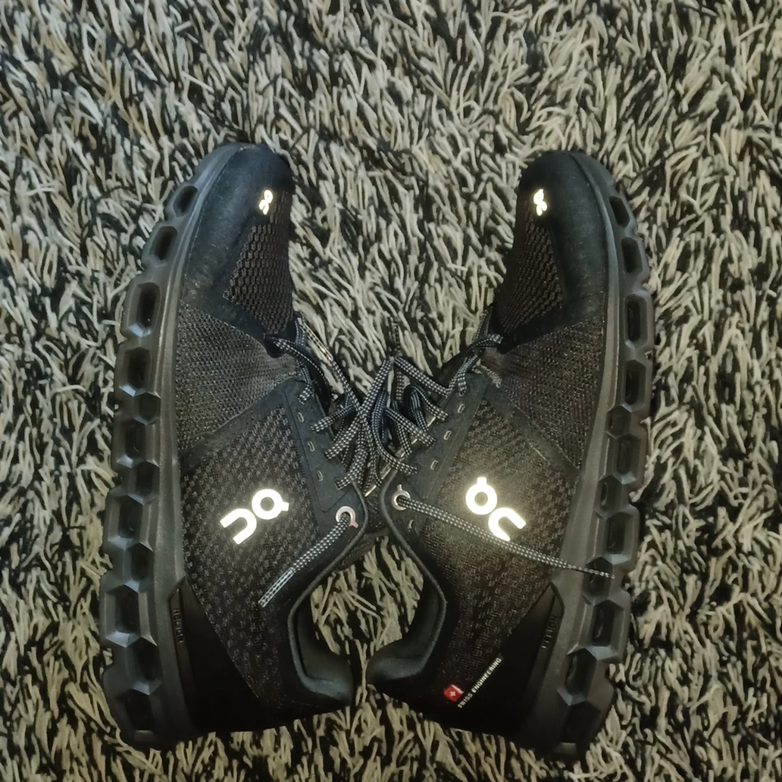 Qc skor svart fin skick Jag använde den en gång efter att jag fick ont ​​i tån - 90