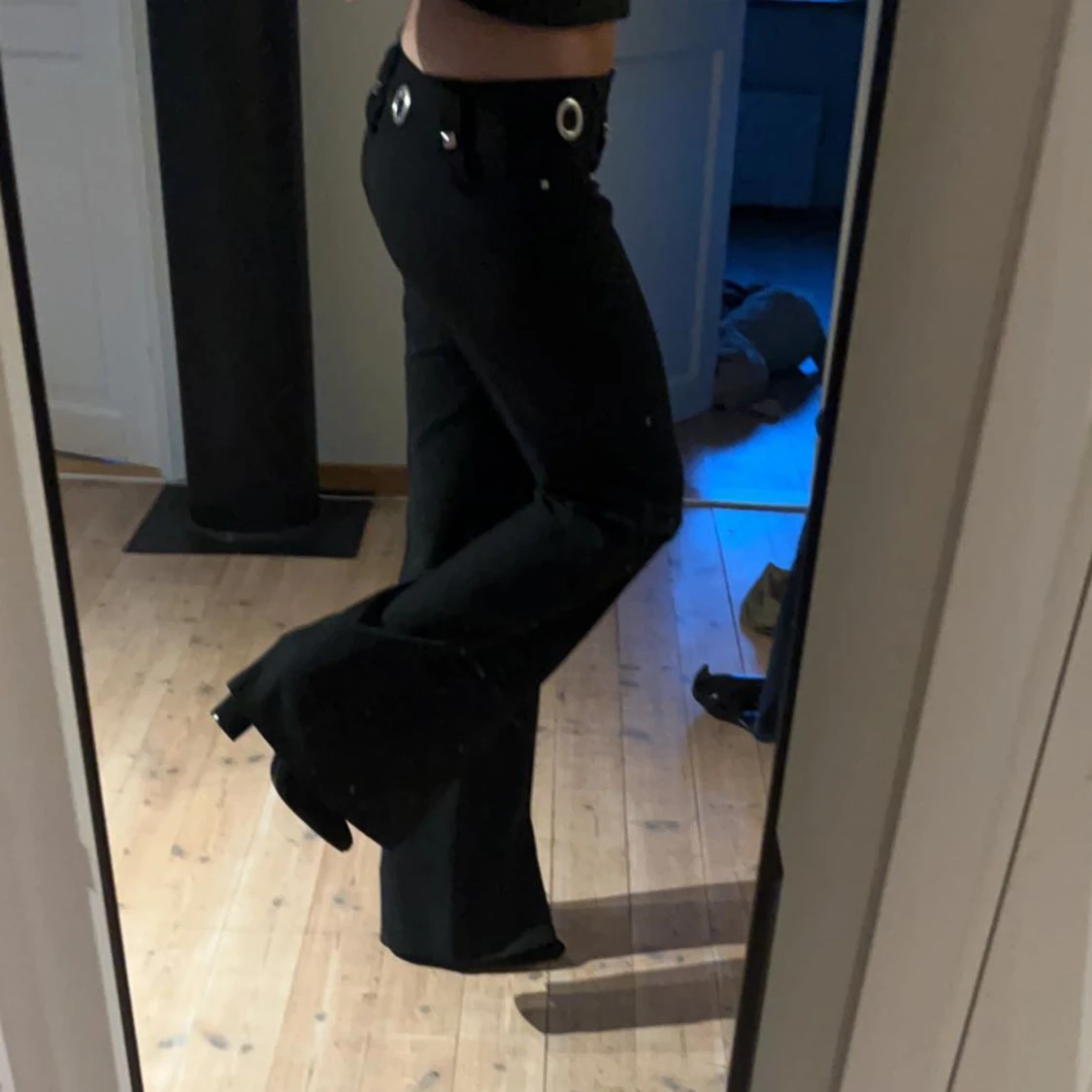 Lågmidjade kostymbyxor  - 90