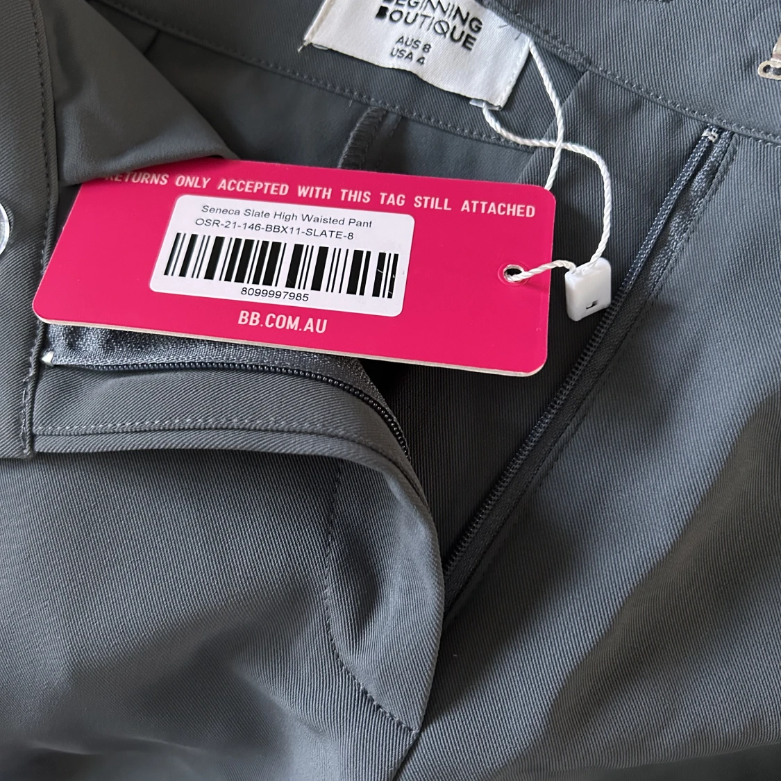 Oanvända grå byxor - 43