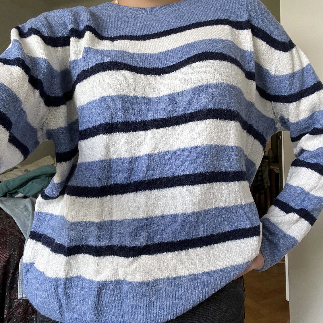 Sickad randig tröja - 90