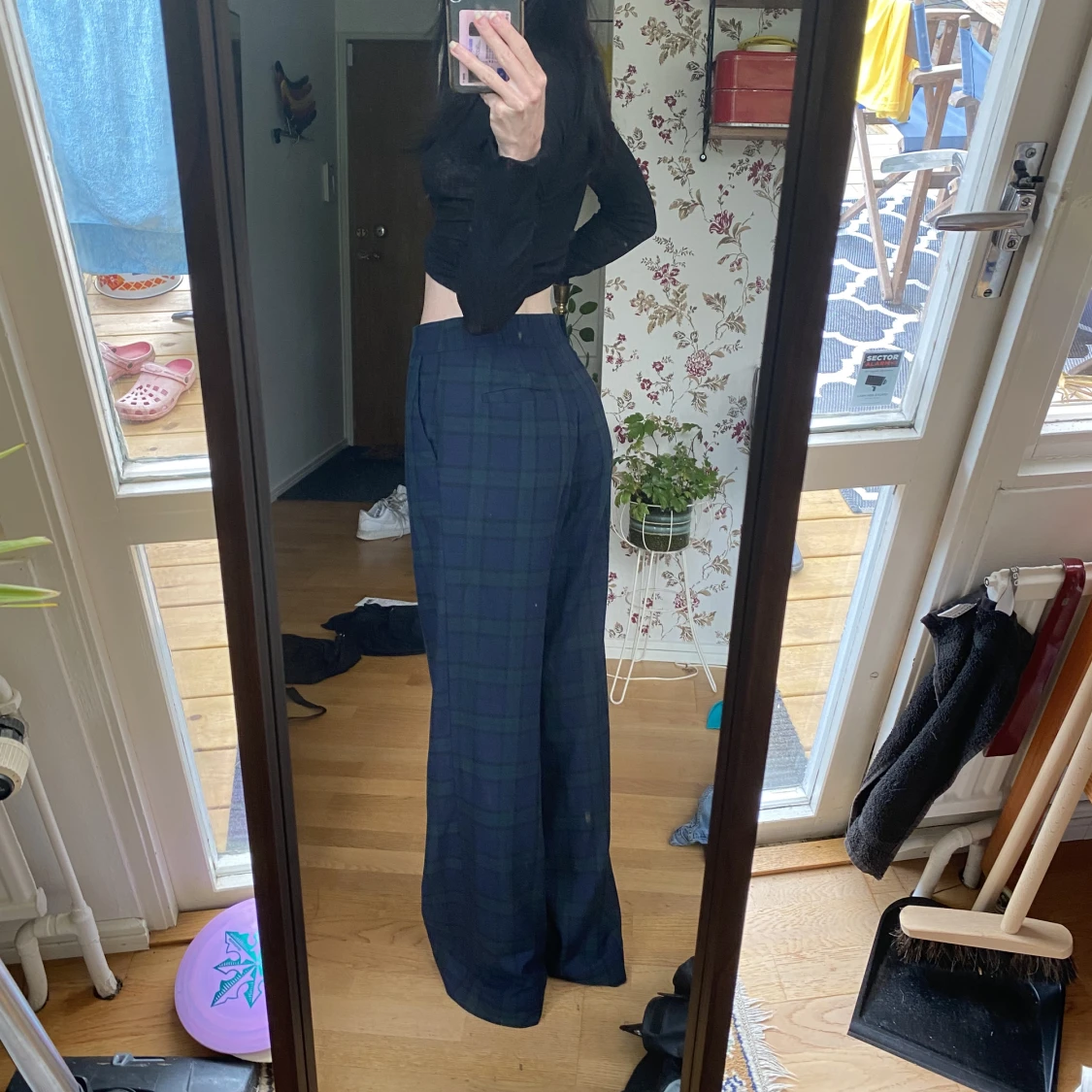 Rutiga kostymbyxor  - 90