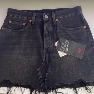 Levis kjol - Oanvänd svart Levis kjol i storlek 27. Säljer då den tyvärr är för stor för mig. Köpt ny för 699