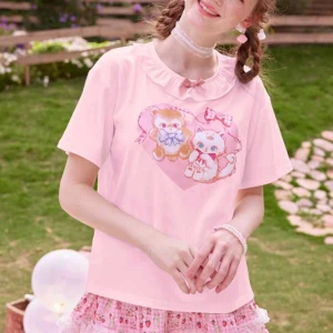 Kawaii söt tshirt - Endast använd två gånger i lolita stil dollskill skjorta.  Nyskick💕
