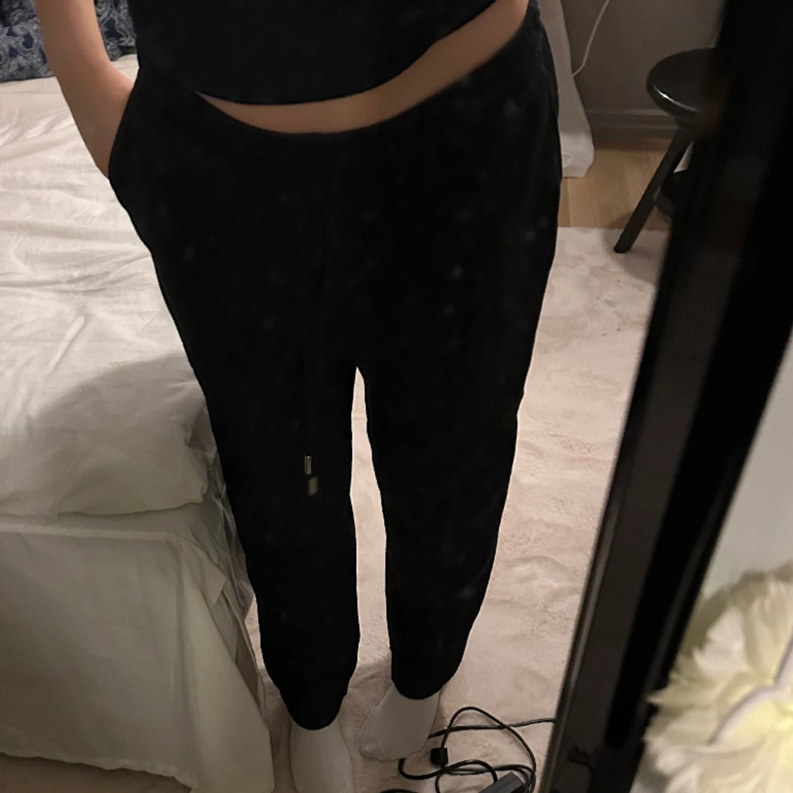 Svarta mjukisbyxor