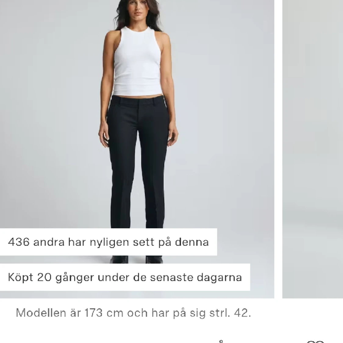 Lågmidjade kostymbyxor