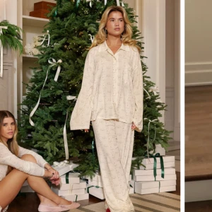 Go Slow Shirt Holiday Bow - Säljer denna pyjamasskjorta från Djerf Avenue x Sofia Richie. Helt oanvänd med prislapp. Säljer pga köpte skjortan i två storlekar och ska bara behålla den ena. 