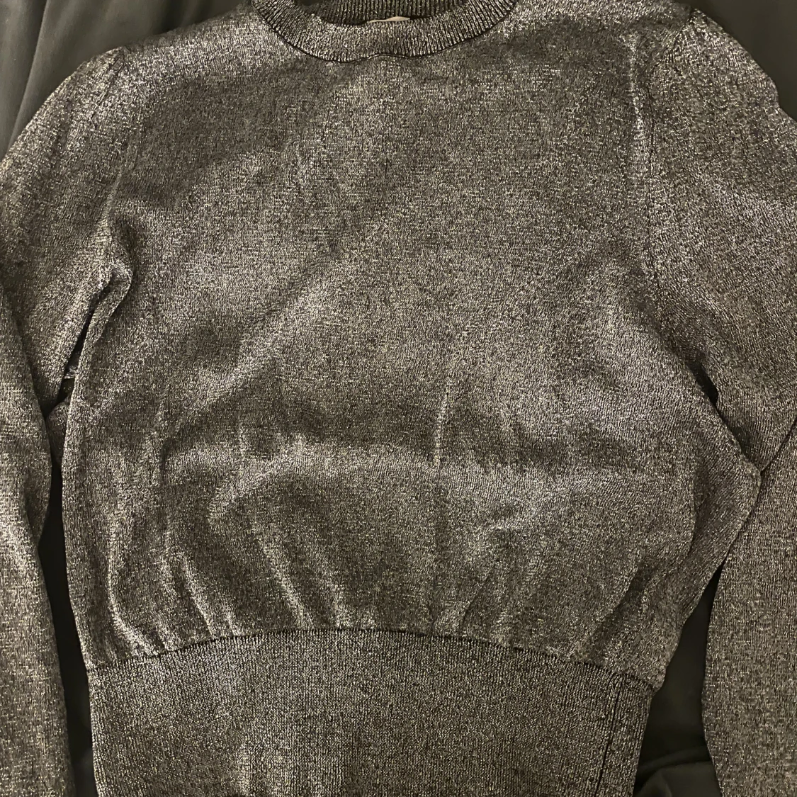 Silvrig glittrig topp - 90